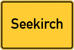 Place name sign Seekirch