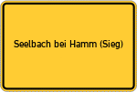 Place name sign Seelbach bei Hamm (Sieg)