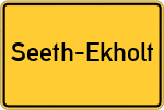 Place name sign Seeth-Ekholt