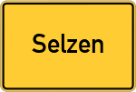 Place name sign Selzen
