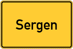 Place name sign Sergen
