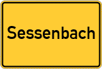 Place name sign Sessenbach