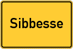 Place name sign Sibbesse