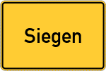 Place name sign Siegen