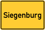 Place name sign Siegenburg