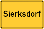Place name sign Sierksdorf