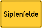 Place name sign Siptenfelde