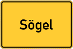 Place name sign Sögel