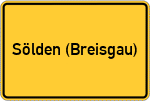 Place name sign Sölden (Breisgau)
