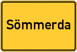 Place name sign Sömmerda
