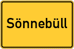 Place name sign Sönnebüll