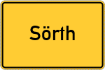 Place name sign Sörth