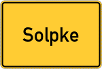Place name sign Solpke