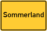 Place name sign Sommerland