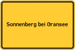 Place name sign Sonnenberg bei Gransee