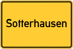 Place name sign Sotterhausen