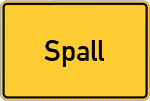 Place name sign Spall