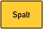 Place name sign Spalt