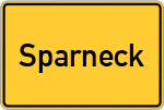 Place name sign Sparneck