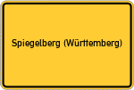 Place name sign Spiegelberg (Württemberg)