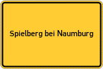 Place name sign Spielberg bei Naumburg