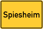 Place name sign Spiesheim