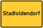Place name sign Stadtoldendorf
