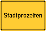 Place name sign Stadtprozelten