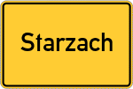 Place name sign Starzach