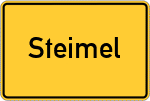 Place name sign Steimel