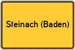 Place name sign Steinach (Baden)