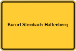 Place name sign Kurort Steinbach-Hallenberg