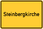 Place name sign Steinbergkirche