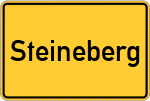 Place name sign Steineberg, Eifel