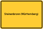 Place name sign Steinenbronn (Württemberg)