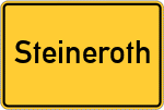 Place name sign Steineroth