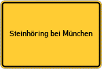 Place name sign Steinhöring bei München