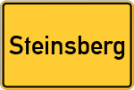 Place name sign Steinsberg, Rhein-Lahn-Kreis