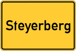 Place name sign Steyerberg