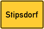 Place name sign Stipsdorf