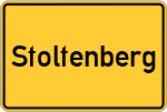 Place name sign Stoltenberg