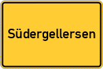 Place name sign Südergellersen