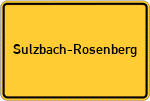 Place name sign Sulzbach-Rosenberg