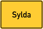 Place name sign Sylda