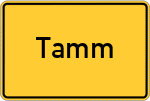 Place name sign Tamm