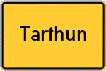 Place name sign Tarthun
