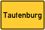 Place name sign Tautenburg