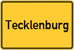 Place name sign Tecklenburg