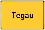 Place name sign Tegau
