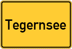 Place name sign Tegernsee